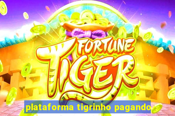 plataforma tigrinho pagando